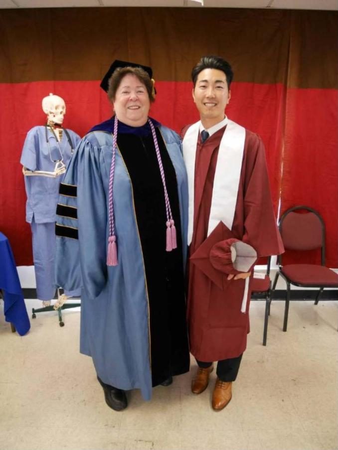 Graduation day at a US nursing college